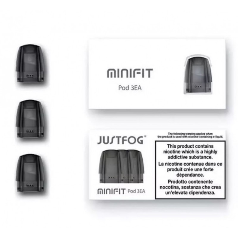 JUSTFOG Minifit cihazı için orijinal 3'lü yedek pod kartuş seti. Sızdırmaz tasarım ve uzun ömürlü kullanım avantajıyla hemen sipariş verin!