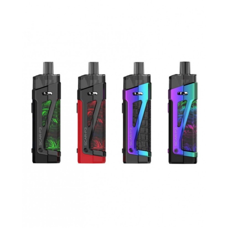 SMOK Scar P3 Pod Mod Kit 80W, 2000mAh batarya ve dayanıklı yapısıyla yüksek performans sunar. Şık tasarımıyla her an yanınızda taşıyın.