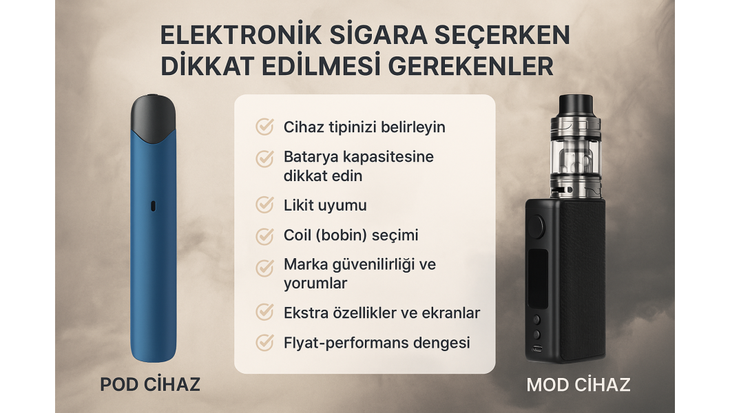 Elektronik Sigara Alırken Nelere Dikkat Etmelisiniz? Yeni Başlayanlar İçin Rehber