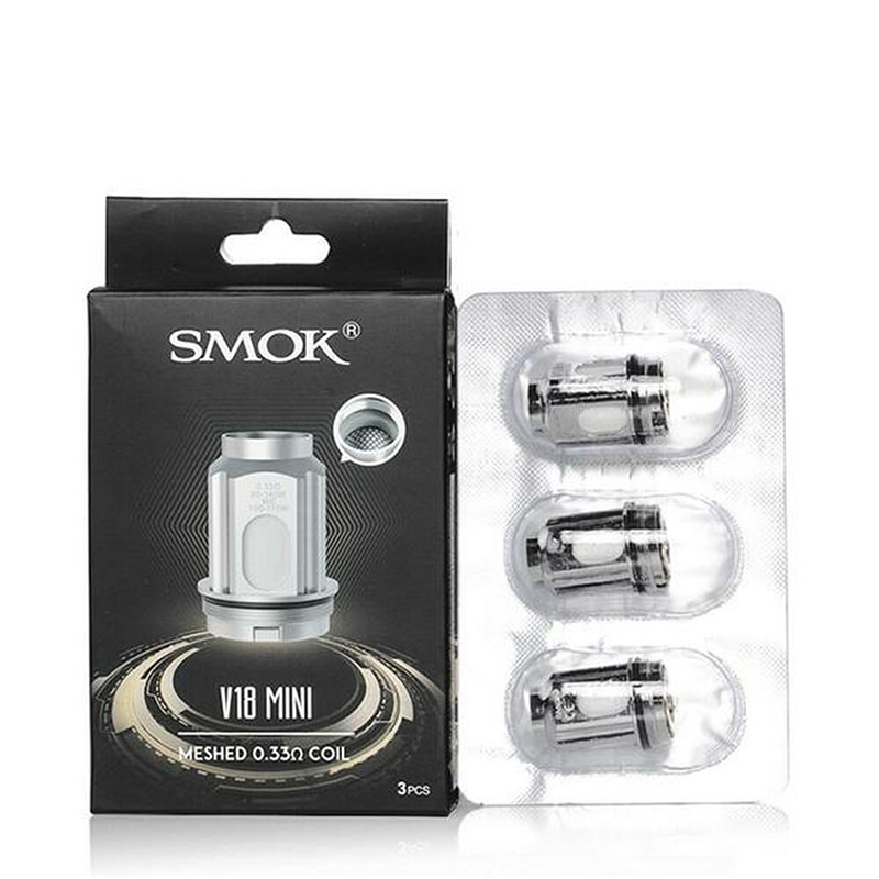 SMOK V18 Mini Coil ile yoğun aroma ve uzun ömürlü kullanım keyfini yaşayın. Hızlı ısıtma ve güçlü performans için ideal seçim.