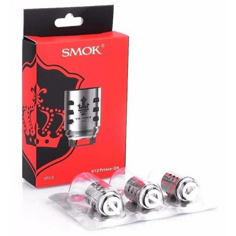 Smok TFV12 Prince Q4 Coil ile daha yoğun buhar ve saf aroma keyfi. Uyumlu cihazlar için ideal, yüksek performanslı coil şimdi stokta!