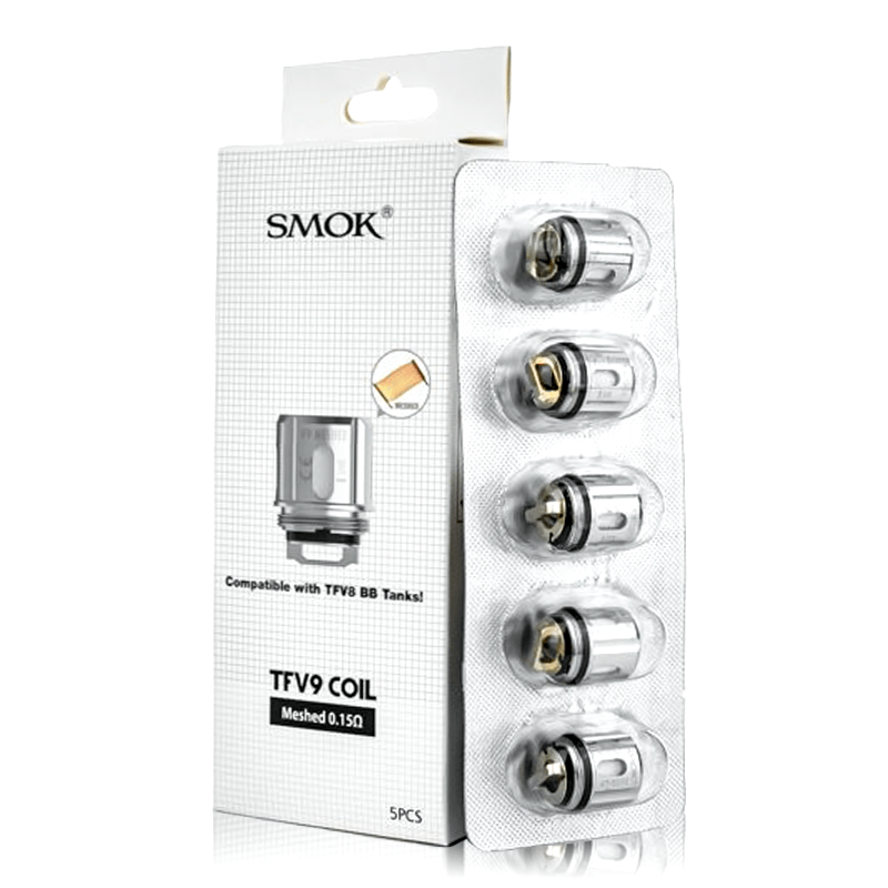 Smok TFV9 Coil ile yoğun aroma ve uzun ömürlü kullanım deneyimi yaşayın. Uyumlu cihazlar için ideal, orijinal yedek coil şimdi stokta!