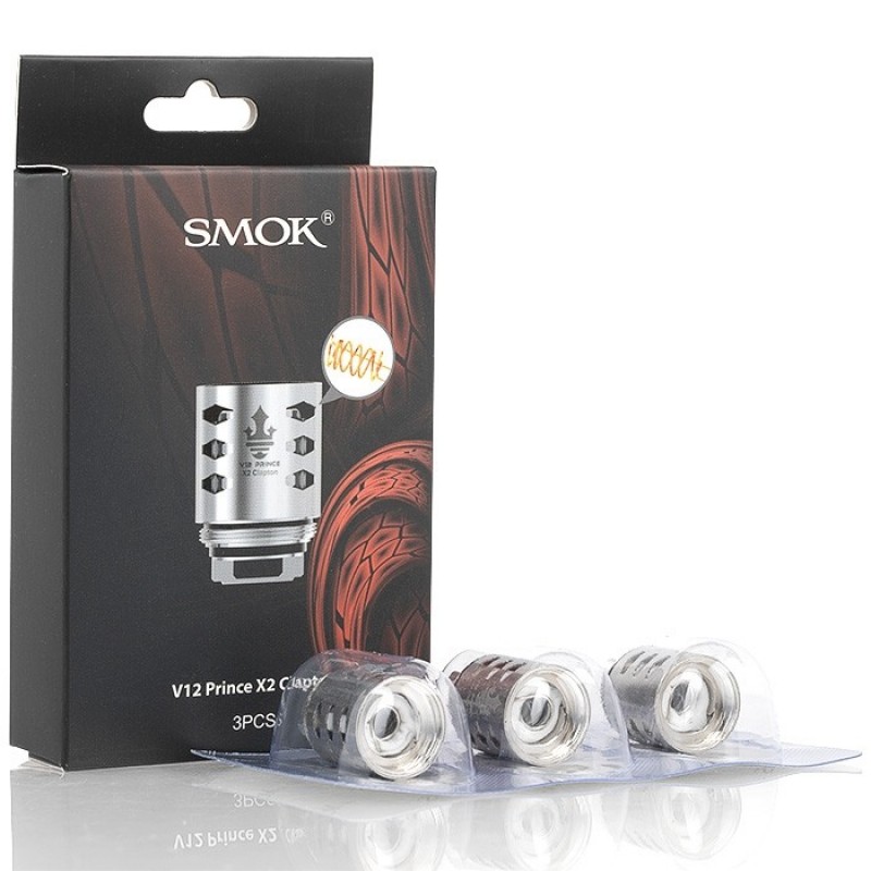 Smok V12 Prince X2 Clapton Coil ile yoğun buhar üretimi ve üstün aroma deneyimi yaşayın. Uzun ömürlü ve yüksek performanslı coil seçeneği.