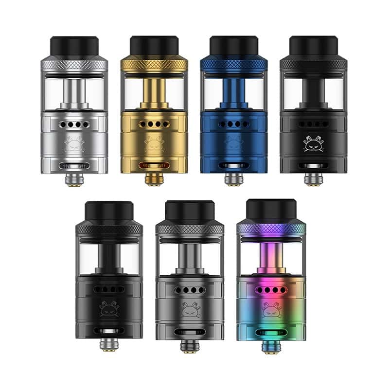 Hellvape Fat Rabbit Solo Atomizer, çift hava akımı ve kolay coil kurulumu ile yoğun aroma ve buhar deneyimi sunar. Stoklarla sınırlıdır!