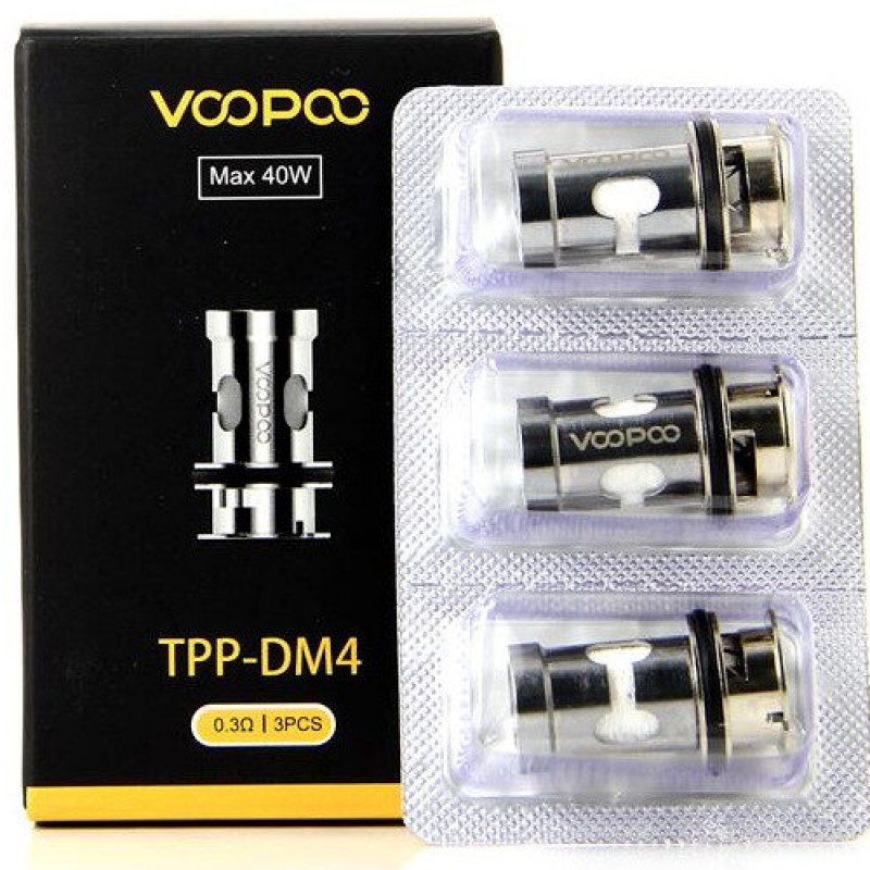 VooPoo TPP DM4 0.3 coil ile cihazınızdan maksimum performans alın. Uzun ömürlü, kaliteli ve güçlü aroma deneyimi için ideal seçim.