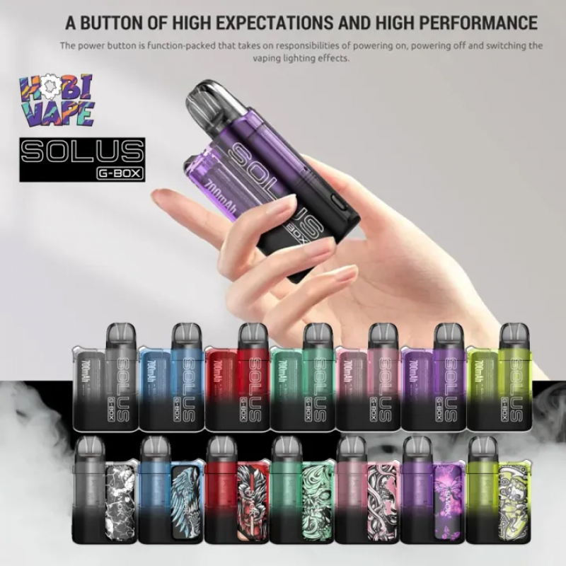SMOK Solus G-Box 18W Pod Mod ile kompakt tasarım ve yüksek performansı bir arada keşfedin. Şık, taşınabilir ve kullanıcı dostu deneyim sunar.