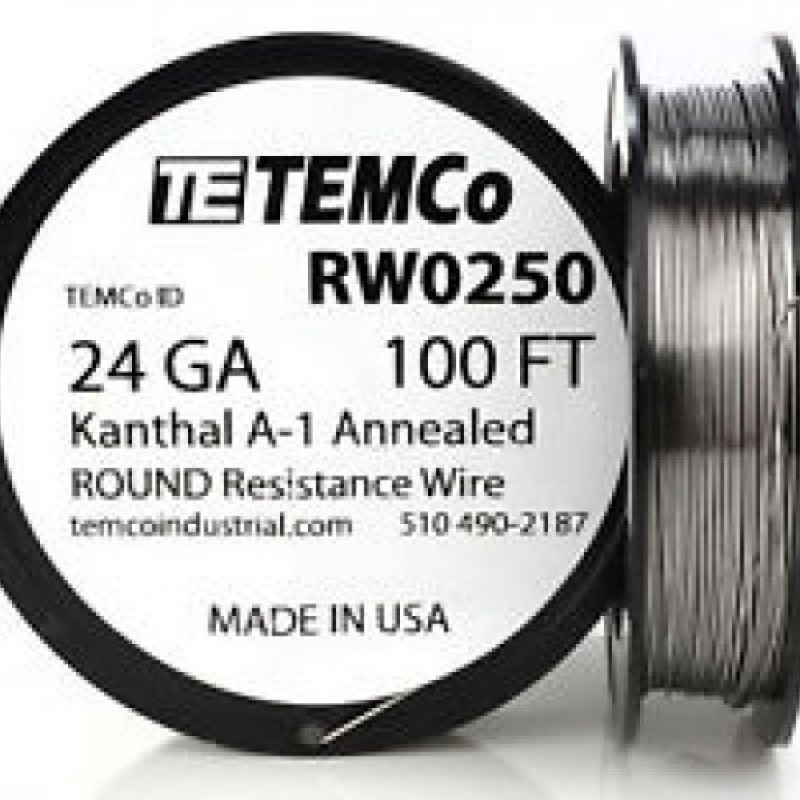 Yüksek ısıya dayanıklı TEMCo Kanthal A1 24 GA tel ile güvenilir performans. 10 metre uzunluk, dirençli yapı ve çok yönlü kullanım avantajı sunar.